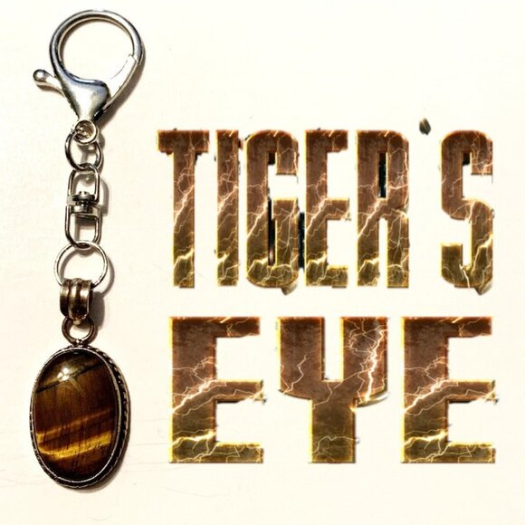 Tiger’s Eye Keychain – Protection, Confidence & Grounding Energy - Picture 1 of 7